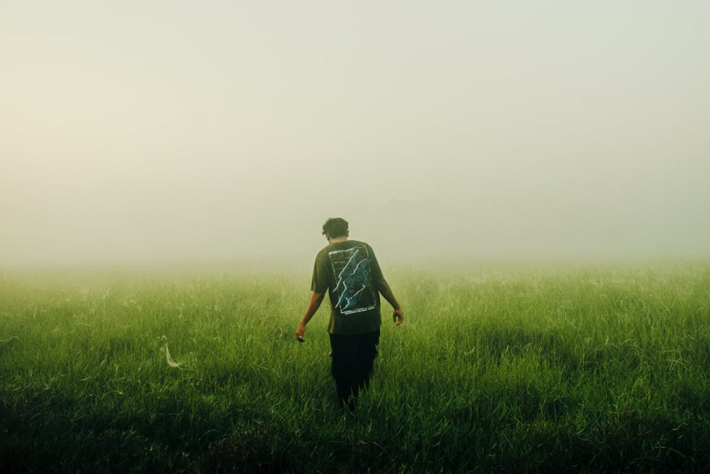 man in nature