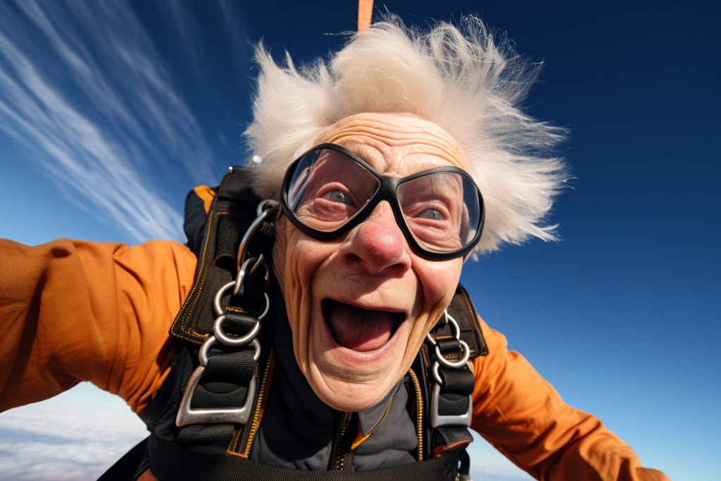 90-year-old grandma bucket list skydiving adventure